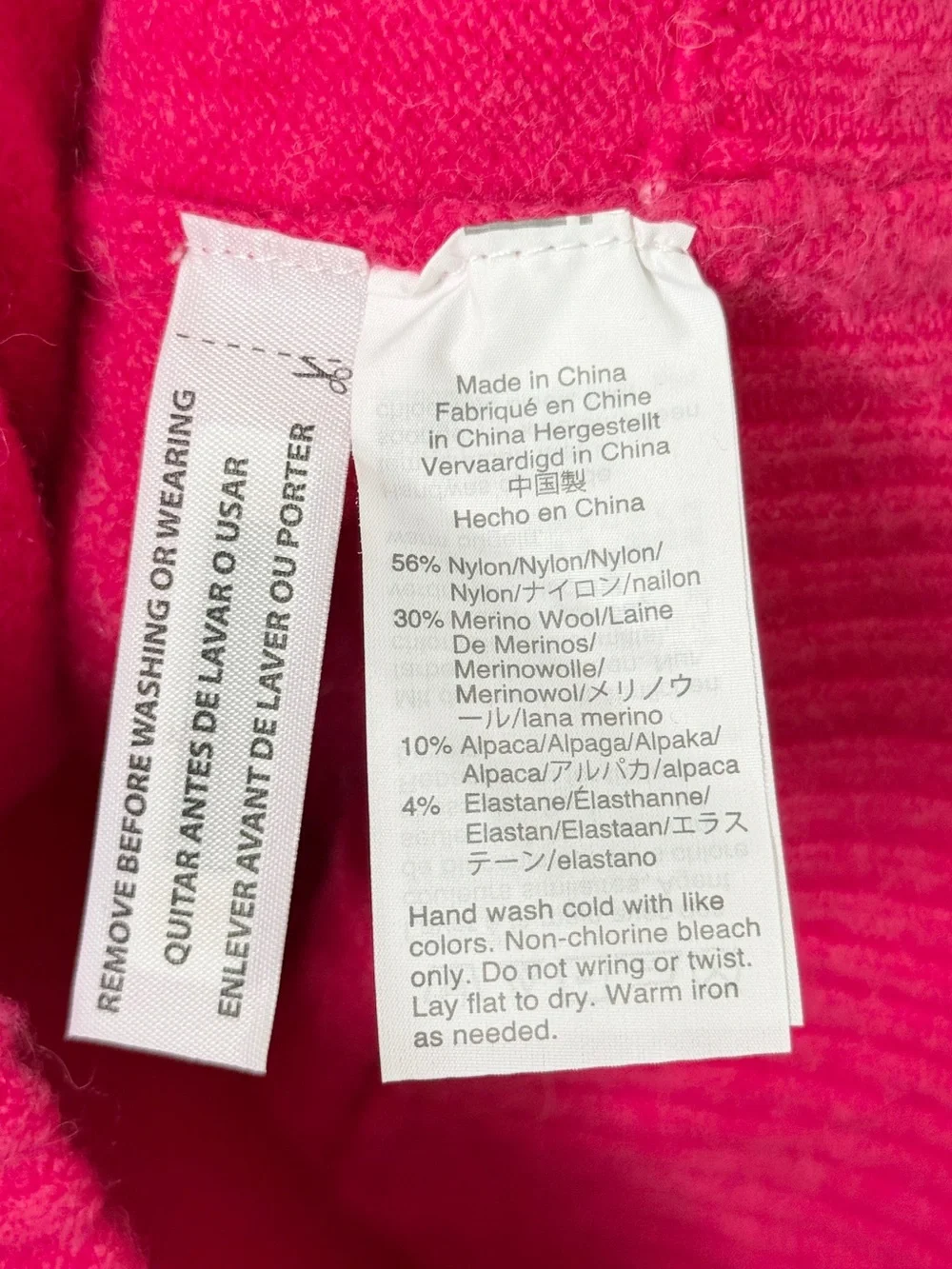 J.‎ Crew Merino Wool Alpaca Button Detail Sweater Supersoft Yarn Pink Size Small